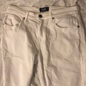 Mens Paige white Lennox Icecap denim size 33